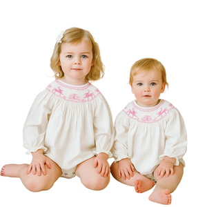 Ropa de Algodón para Bebés y Niños Pequeños, Diseño Personalizado, 30 Piezas, Estilo Navideño de Invierno, Mono de Manga Larga, 5-9 Días - Product Image 3
