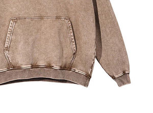 Nouveau style – Sweat à capuche oversize pour homme 100 % coton délavé à l'acide, qualité supérieure, épais, style vintage streetwear, personnalisable avec logo OEM/ODM - Product Image 3