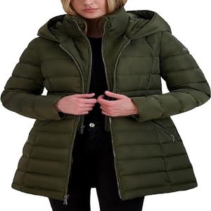 Veste d'hiver avec logo personnalisé Manteaux matelassés pour femmes Motif imprimé Remplissage épais Extérieur Hiver - Product Image 4