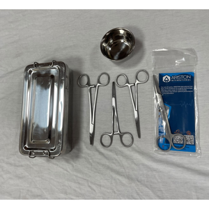Kit Básico de Instrumentos Quirúrgicos Menores, Herramientas Manuales Reutilizables de Acero Inoxidable, Certificación CE, Cirugía General Ambulatoria - Product Image 1