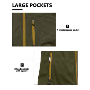 Gilet softshell d'hiver décontracté pour homme, respirant, avec tissu léger et poches pratiques pour une utilisation en extérieur - Product Image 6