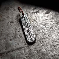 Fait à la main forgé Viking fer Rune pendentif collier gothique romantique forme géométrique accessoires pour chrétien fête nordique amulette