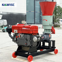 Machine à granulés de bois diesel, moulin à granulés de biomasse pour sciure de bois, coques de riz, paille et usage agricole à petite échelle