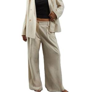 Casual High Waist Classic Pocket Trousers Wide Leg <b>Pant</b> Denim Women Jeans Baggy Cargo <b>Pants</b> Jeans for Women - Product Image 1