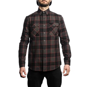 Chemises en flanelle de coton OEM, design imprimé haute couture - Product Image 2