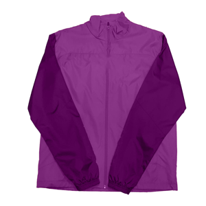 Veste de course en polyester unie pour homme, col montant, fermeture éclair, coupe-vent, décontractée, pour l'automne, coupe classique - Product Image 2