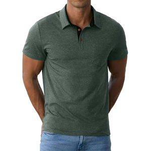 เสื้อโปโลผู้ชาย แขนยาว ปักโลโก้ด้านหน้า สีพื้น เรียบง่าย สไตล์ลำลอง/ทางการ  ไซส์ใหญ่ ผ้าฝ้ายแท้ เหมาะสำหรับฟุตบอล กอล์ฟ และกิจกรรมสังคมต่างๆ - Product Image 2