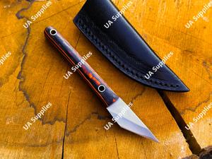 มีดอเนกประสงค์ใบมีดคงที่ขนาดเล็ก ผลิตด้วยมือจากเหล็กกล้าไร้สนิม ด้ามไม้ คุณภาพสูง คมกริบ ใบมีดขนาด 2 นิ้ว รับผลิตแบบ OEM/ODM ขั้นต่ำในการสั่งซื้อน้อย - Product Image 3