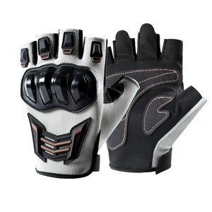Gants tactiques sans doigts avec protection des articulations, en PU, durables, longueur poignet, pour le printemps et l'été - Product Image 5