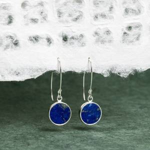 Natural White Labradorite Heat Treated Jade Drop <b>Earrings</b> 925 Sterling Silver Long Peace Design Trendy Wedding Engagement Gift - Product Image 1