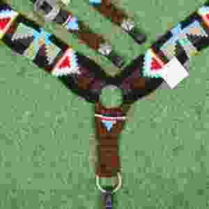 Juego de aparejos para caballo Thunder Bird Mohair con cuero argentino, cintura de 32 pulgadas - Product Image 4