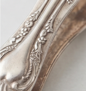 <b>Vintage</b> Silver Plated Tea Spoon Set With Long Handle <b>Mirror</b> Polish Durable Design For Wedding Occasions - Product Image 2
