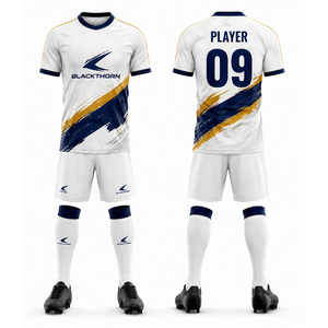 Camiseta de Fútbol para Hombre, Cuello Redondo, Sublimación Completa, Manga Corta, Elástica en Cuatro Direcciones, Transpirable, Ecológica, Ajuste Atlético - Product Image 1