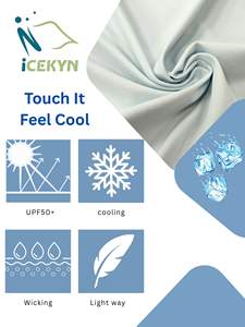 Tela suave al tacto 85% Cool Nylon 15% Spandex Cooling Bra Fabric Cooling Sports Sportswear Fabric - Product Image 5