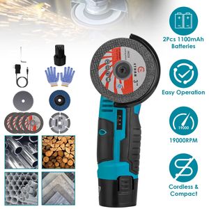 Kit Mini Incisore Senza Fili 19000 RPM con Motore in Rame Puro, 2 Batterie da 12V 1100mAh, Protezione Rotante a 90 Gradi, 4 Accessori in Metallo - Product Image 1