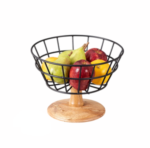 Panier de rangement rustique en fil métallique avec poignées, organisateur rectangulaire multi-usages pour garde-manger et cuisine - Product Image 5