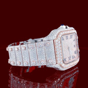 Reloj de Lujo con Diamantes Moissanite VVS que Pasan la Prueba del Diamante, Relojes Automáticos con Diamantes Incrustados, con Caja y Certificado, EE. UU. y Reino Unido - Product Image 1