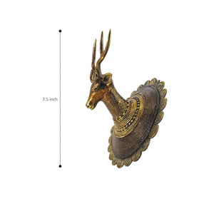 Decoración de Pared con Cabeza de Ciervo, Placa Decorativa, Adorno Colgante de Cabeza de Animal, Estilo Rústico, Decoración para el Hogar, Sala de Estar u Oficina - Product Image 6