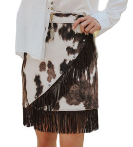 Jupes en cuir de vachette personnalisables de haute qualité, design tendance, vêtements formels respirants et écologiques - Product Image 1