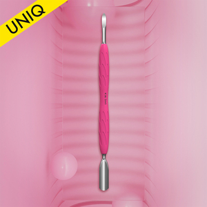 Pousse-cuticules professionnels UNIQ-10 TYPE 6 à double extrémité avec manche en silicone, pour manucure, usage en salon de beauté, pour retirer le vernis gel - Product Image 3