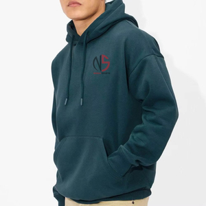 Hot Selling Plus Size <b>Men's</b> Regular Fit Winter Hoodies 100% Cotton Fleece Casual <b>Pullover</b> Hooded Sweatshirt Custom Front Hoodie - Product Image 4