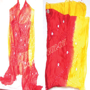 Bufanda de Seda Anudada a Mano de Diseño, Fabricante y Exportador Premium, para Mujeres y Hombres, Estilo Étnico Largo, Moda de Primavera de Lujo - Product Image 2