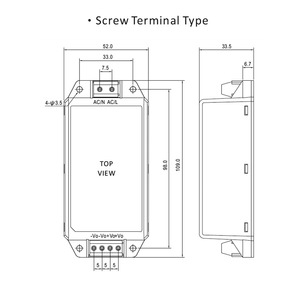 FranMar Heavy Duty 90W AC/<b>DC</b> Power Module FMM090 PCB Mount Encapsulated Open Frame 85-305VAC Input <b>12V</b>-48V - Product Image 3