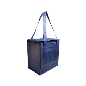 Custom Logo Insulated Cooler Bag Thermal Foldable Waterproof Non-Woven Capacity Grocery Eco-Friendly Zipper Closure - Product Image 6