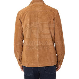 New Arrival <b>Mens</b> Slim Fit <b>Suede</b> Leather <b>Jacket</b> Genuine Soft Touch Casual Classic Winter Streetwear Look - Product Image 3