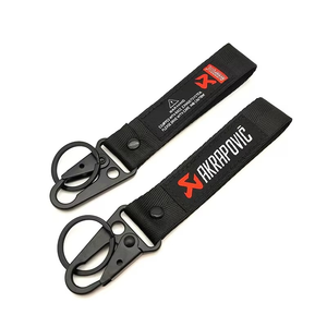 Woven Material Fashion Embroidery Double-Sided Key Chain Habi with <b>Hook</b> & Custom Logo Sublimation Printing Medal <b>Clip</b> Beauty - Product Image 4