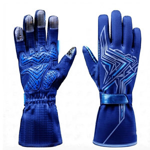 Gants de karting d'hiver professionnels, design personnalisé par sublimation, tissu imperméable et respirant, légers, à doigts complets, antidérapants - Product Image 1