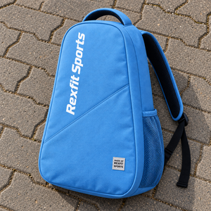 Sac de transport pour équipement de squash avec impression de logo personnalisé, bretelles rembourrées, poche latérale en mesh pour l'entraînement et le transport - Product Image 2