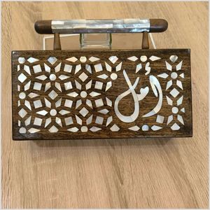 NEHA ENTERPRISES Luxury Modern Checkerboard Clutch <b>Bag</b> with Gold Chain Strap Handmade Exquisite Design Personalization - Product Image 4