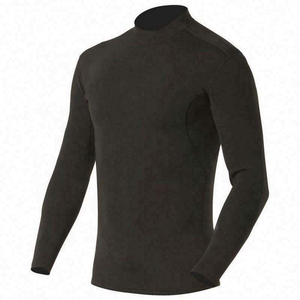 Camiseta de Hombre de Manga Corta, Cuello Alto, Ajustada, Formal, de Spandex/Poliéster, Color Sólido, Transpirable, Bordada, de Secado Rápido, Tejida - Product Image 6