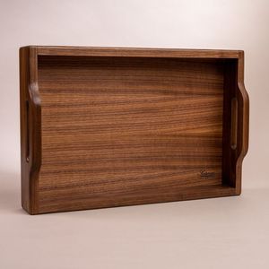 Bandeja de Servir Rectangular de Madera, Bandeja de Servir Hecha a Mano, Diseño Minimalista, Madera Maciza con Acabado Pulido, Platos y Vajilla - Product Image 6