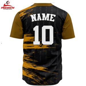 Maillot de baseball unisexe respirant grande taille personnalisable avec nom d'équipe, léger, col en V, ajustable, de haute qualité - Product Image 4