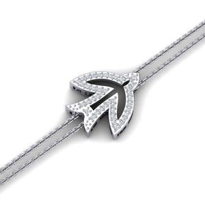 925 Sterling <b>Silver</b> CZ Swallow Bird <b>Charm</b> Double Chain <b>Bracelet</b> <b>for</b> Women Fashion Jewelry Elegant Fashion <b>Bracelet</b> <b>for</b> Casual - Product Image 1