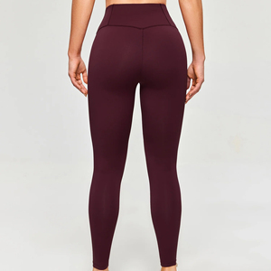 Leggings de invierno para mujer, forrados por dentro, lisos por fuera, tela sin costuras, perfectos para yoga, correr y hacer senderismo en clima frío. - Product Image 3