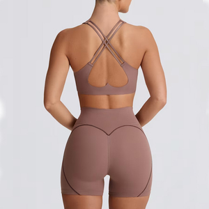 Ropa Deportiva Personalizada de Alta Calidad, Pantalones Cortos de Gimnasio, Ropa Deportiva Activa, Ropa de Yoga para Mujer, Conjuntos de 2 Piezas - Product Image 2