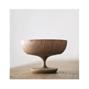 Plateau en bois naturel sur pied, bol décoratif surélevé pour fruits, bonbons, noix, en-cas et présentation élégante sur la table à manger - Product Image 4