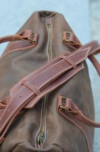 Bolsa de Viaje de Cuero de Grano Completo Hecha a Mano, Estilo Vintage, Bolsa de Fin de Semana, Gran Capacidad, con Cierre, para Hombre y Mujer - Product Image 2