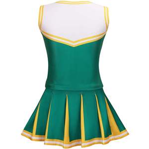 Uniforme de animadora con diamantes de imitación, disfraz de animadora para niña, uniforme de animadora deportiva juvenil sublimado a medida - Product Image 2