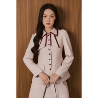 Ensemble blazer et jupe formel pour femme, prêt à expédier, tenue de bureau moderne, bon prix, fournisseur en gros