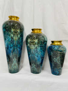 ชุดกระถางต้นไม้รูปทรงขวดทำจากหินอ่อน3ชิ้นดีไซน์ใหม่ - Product Image 4