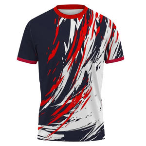 เสื้อยืดแขนสั้นผ้าฟลีซพิมพ์ลายแบบซับลิเมชั่นสำหรับผู้ชาย ผ้าฝ้าย 100% เป็นมิตรกับสิ่งแวดล้อม แห้งเร็ว ระบายอากาศได้ดี น้ำหนัก 300 กรัม สไตล์ลำลอง - Product Image 4