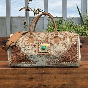 Vente en gros OEM Mini & Grande taille personnalisée usinée à la main en cuir de vachette véritable style week-end ensemble de voyage durable pour unisexe - Product Image 5