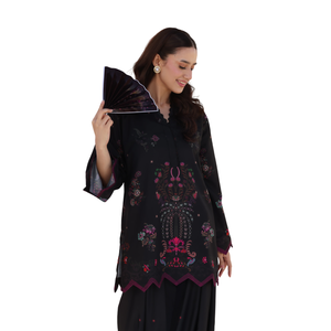 Costume imprimé de qualité supérieure pour femmes avec un design pakistanais brodé - Product Image 2
