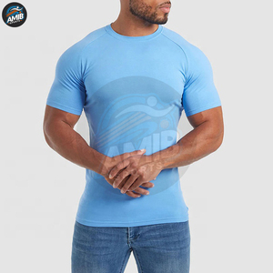 เสื้อยืดผู้ชายใหม่แห้งเร็วระบายอากาศได้ดีเสื้อยืดผ้าใบโพลีเอสเตอร์100% ลำลองปรับแต่งได้ - Product Image 2