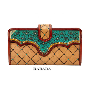 กระเป๋าคลัทช์หนังวัวสามพับทำมือสำหรับงานช่างและแกะสลัก - Product Image 1