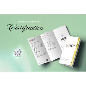 1.01-3.05, Corte Ovalado Sintético, Cultivado en Laboratorio, Color D, Claridad VVS2/VS1, Certificado IGI, RI-412, Joyería Gujarati - Product Image 6